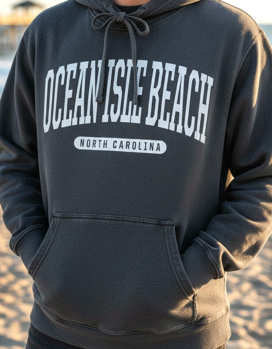 Ocean Isle Beach Hoodie Lifestyle Male