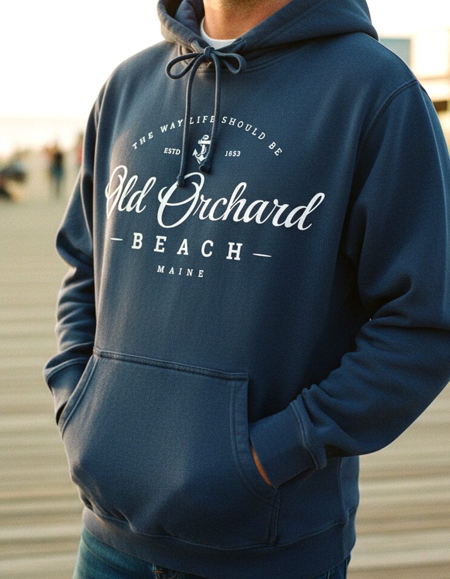Old Orchard Beach Hoodie Lifestyle Male