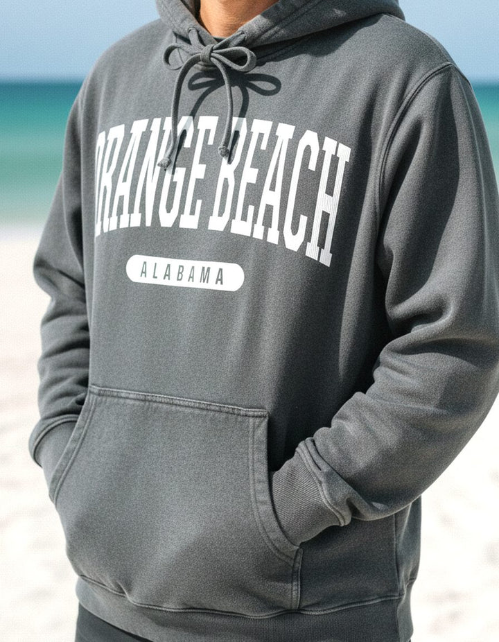 Orange Beach Hoodie Lifestyle Male