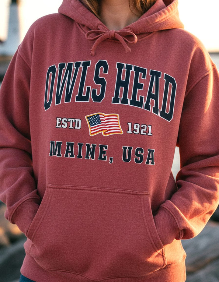 Owls Head Hoodie Lifestyle Female