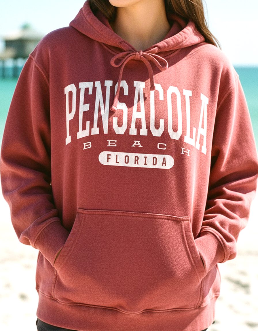 Pensacola Beach Hoodie Lifestyle Female
