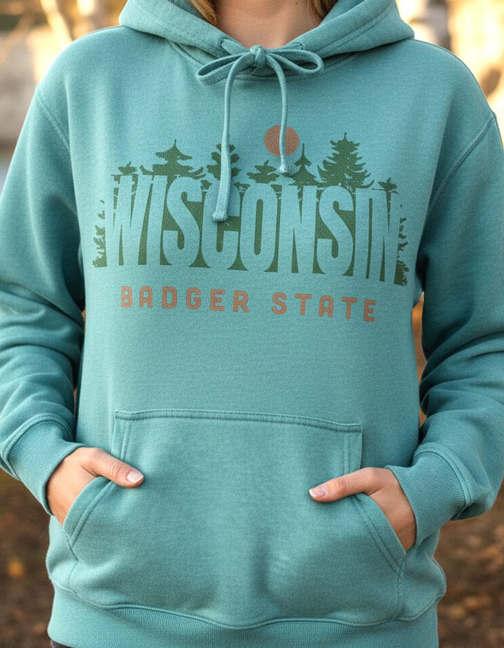Wisconsin Hoodie Lifestyle Female