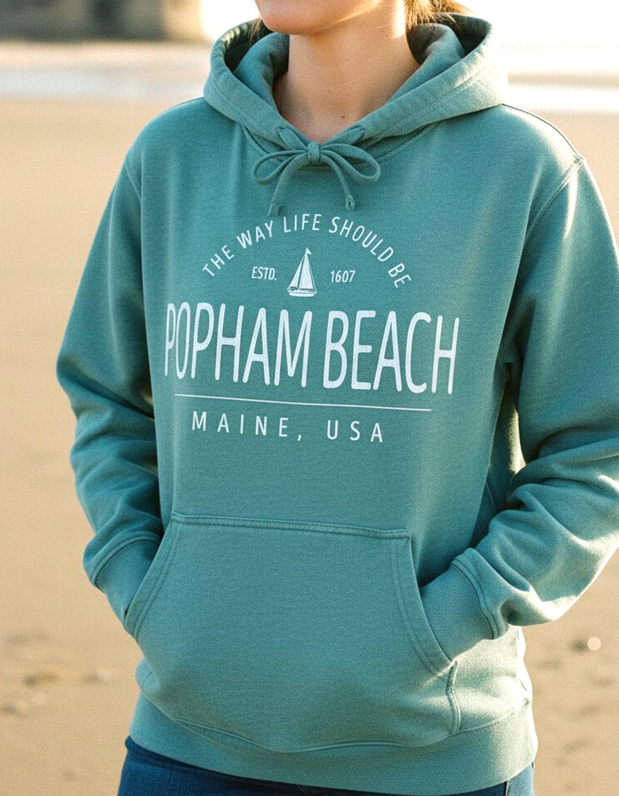 Popham Beach Hoodie Lifestyle Female