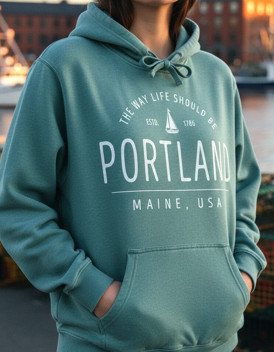 Portland Hoodie Lifestyle Female