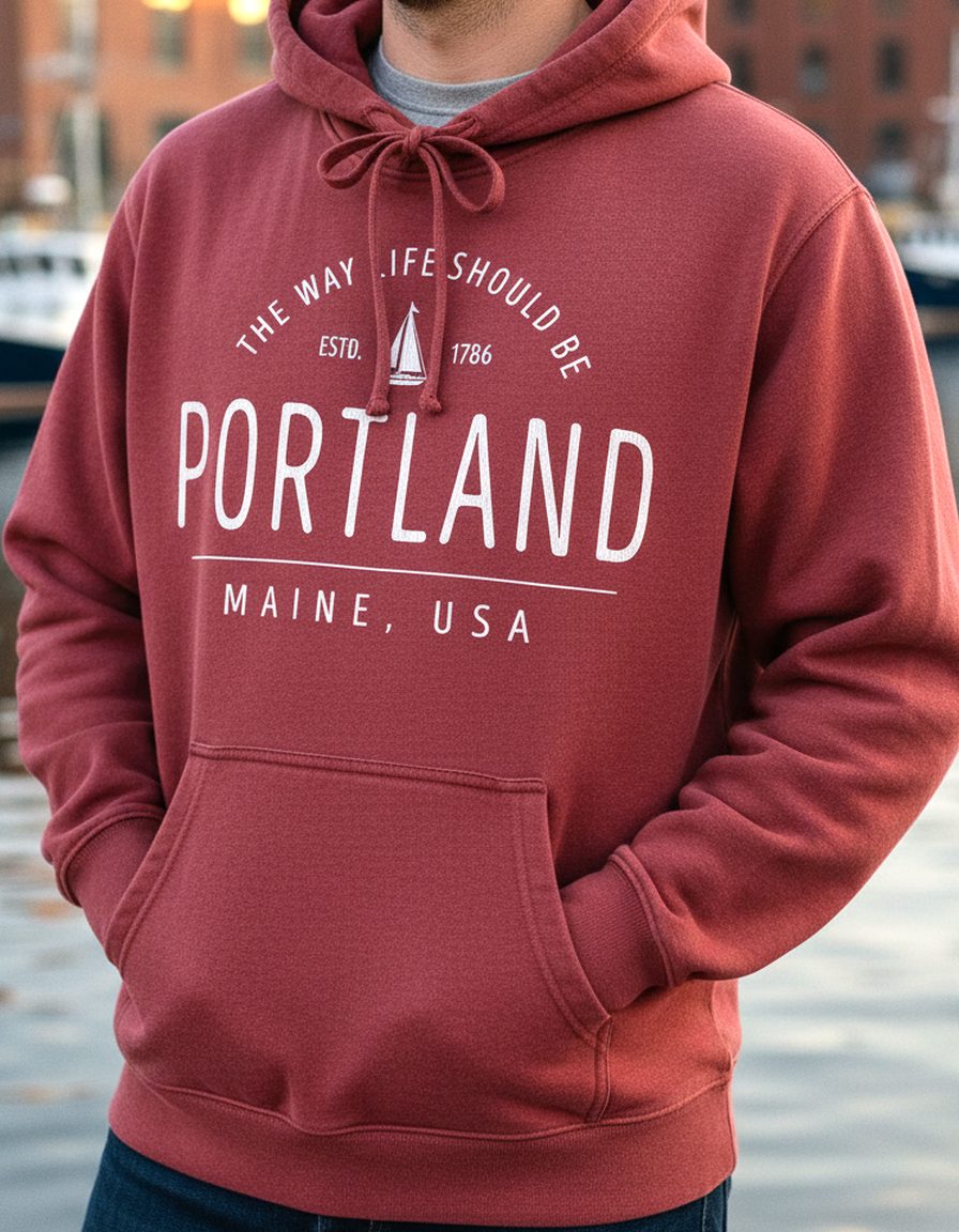 Portland Hoodie Lifestyle Male