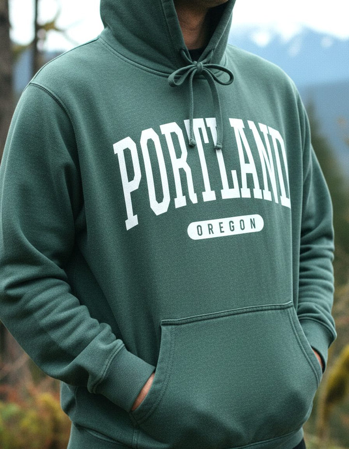 Portland Oregon Hoodie Lifestyle Male