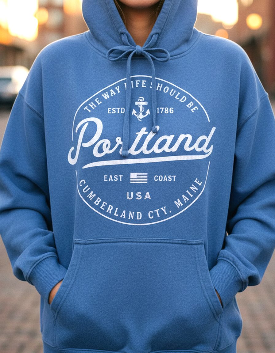 Portland Hoodie Lifestyle Female