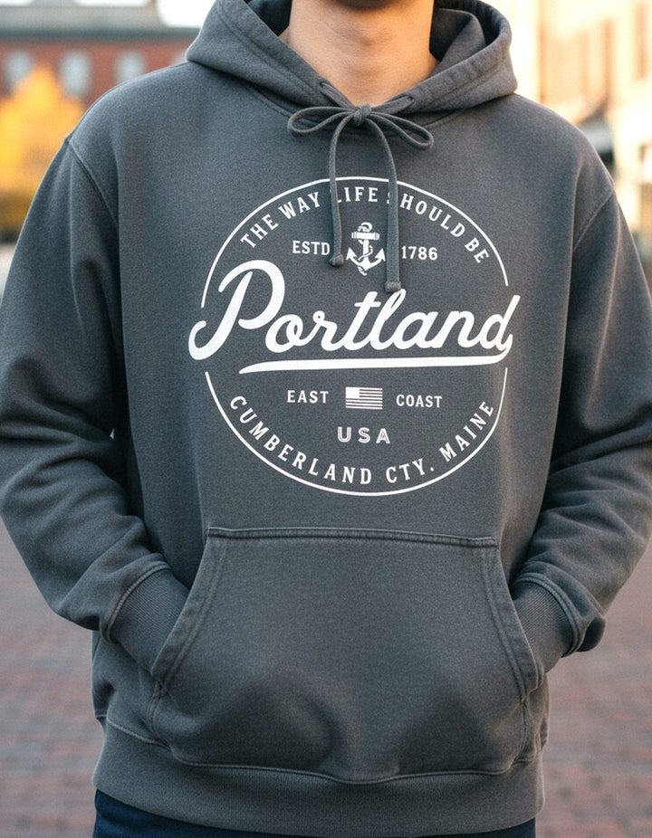 Portland Hoodie Lifestyle Male