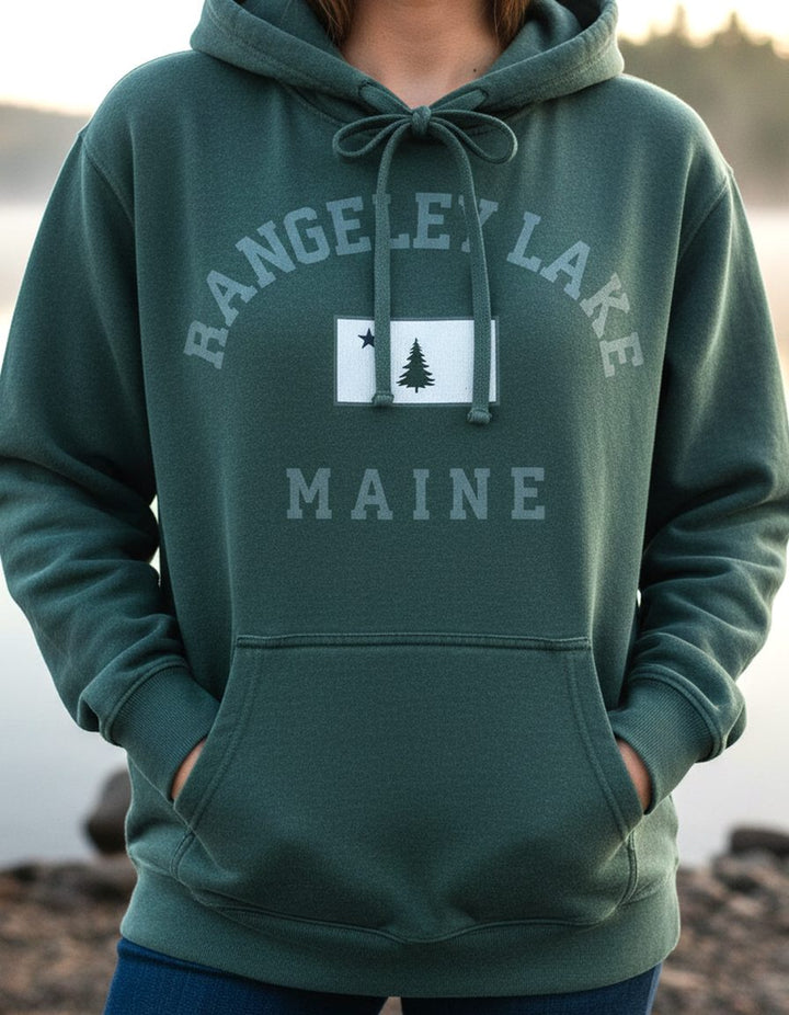 Rangeley Lake Hoodie Lifestyle Female