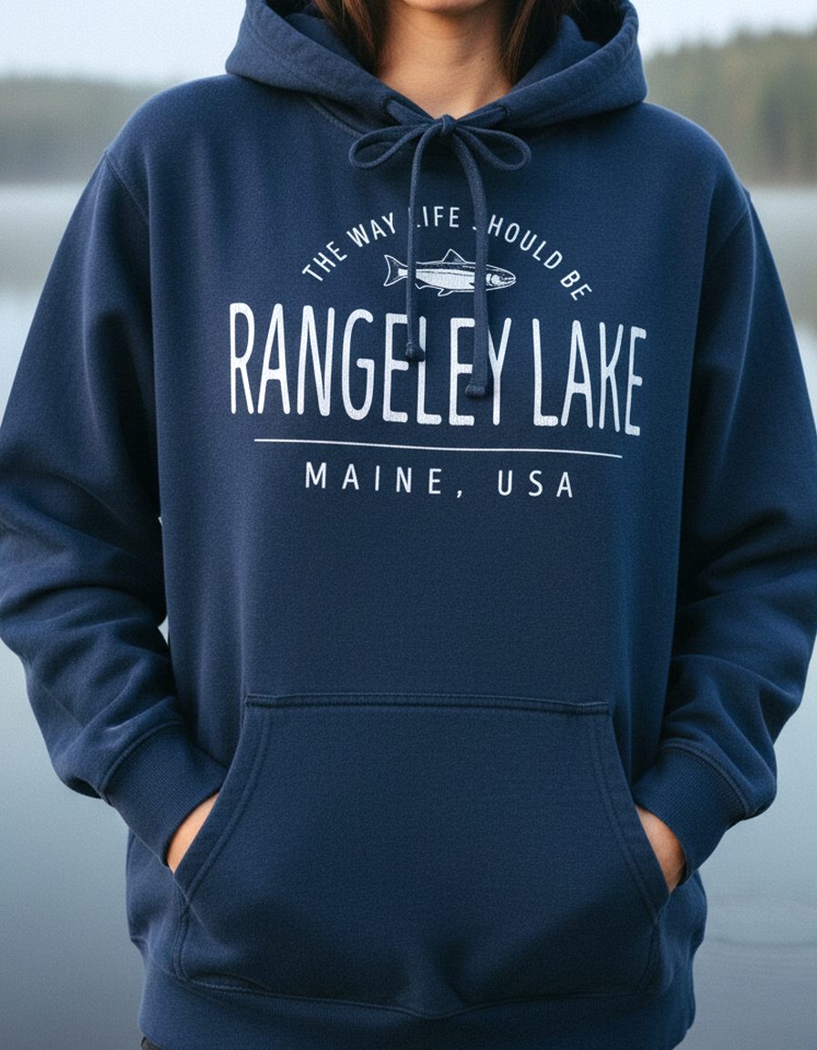 Rangeley Lake Hoodie Lifestyle Female