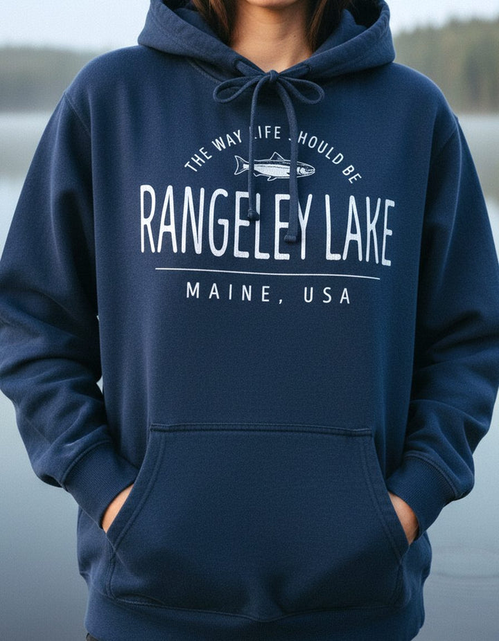 Rangeley Lake Hoodie Lifestyle Female