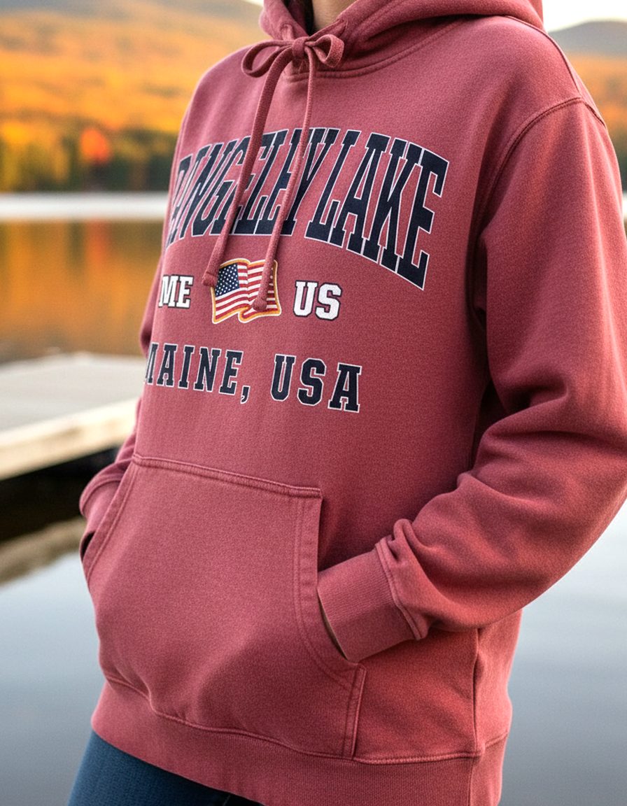 Rangeley Lake Hoodie Lifestyle Female
