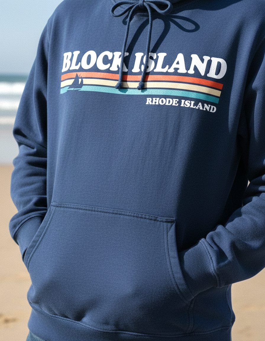 Block Island Hoodie Lifestyle Male