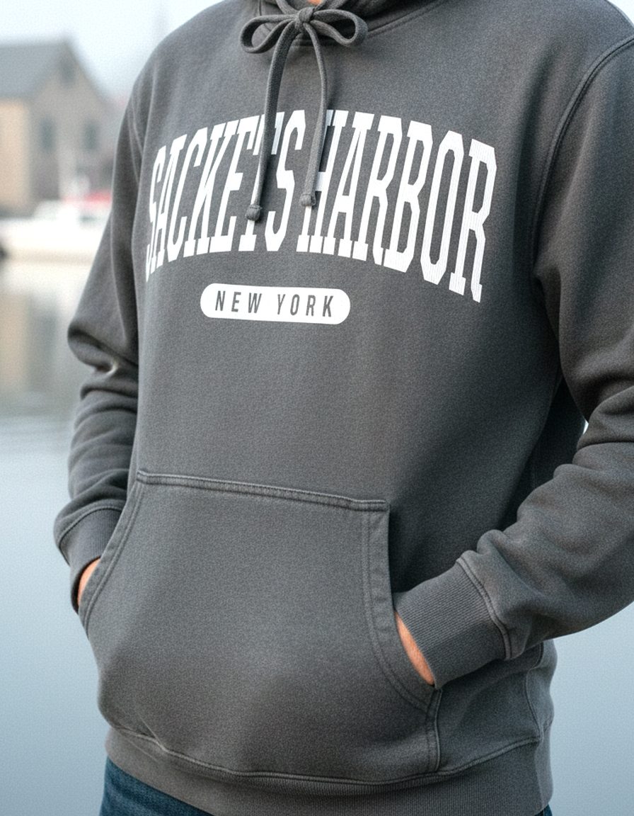 Sackets Harbor Hoodie Lifestyle Male