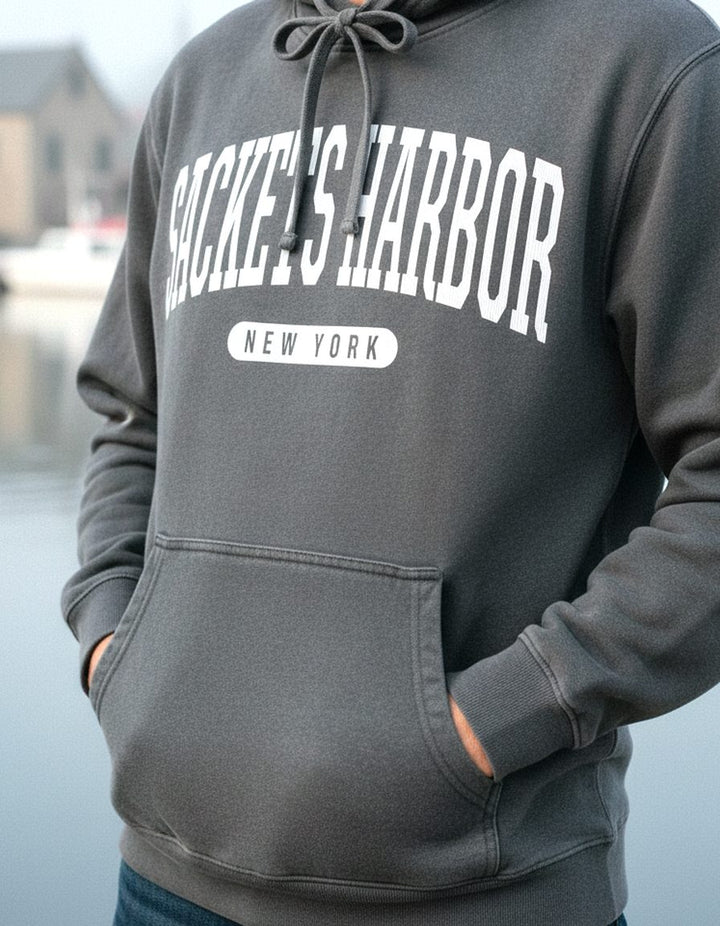 Sackets Harbor Hoodie Lifestyle Male
