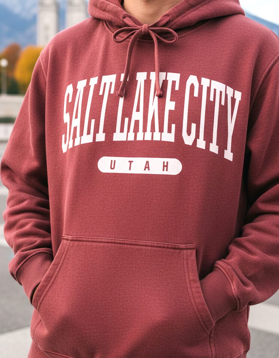 Salt Lake City Hoodie Lifestyle Male
