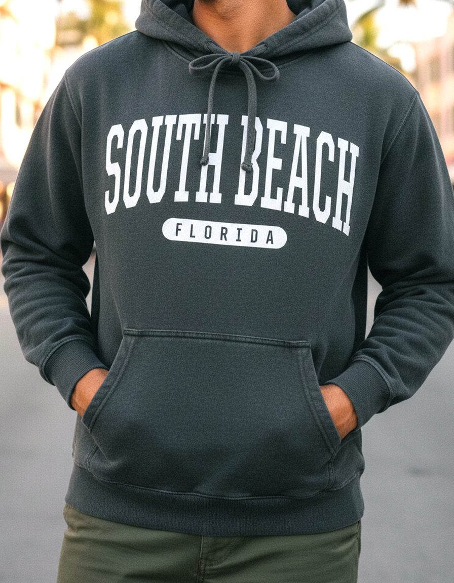 South Beach Hoodie Lifestyle Male