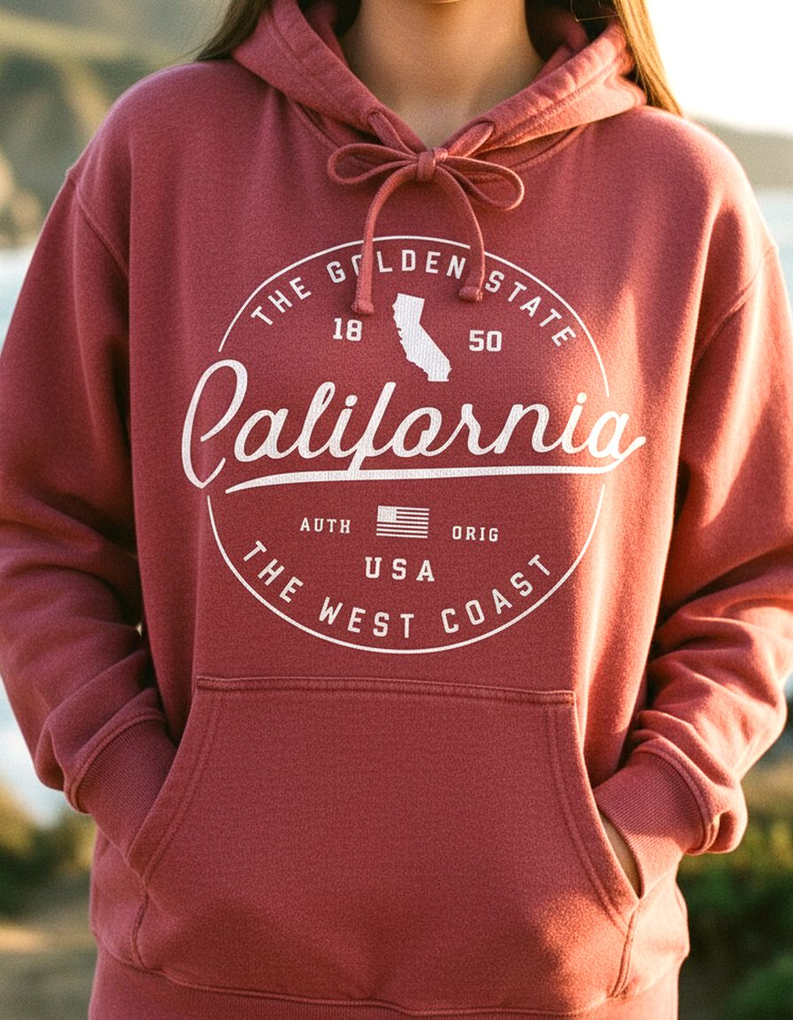 California Hoodie Lifestyle Female