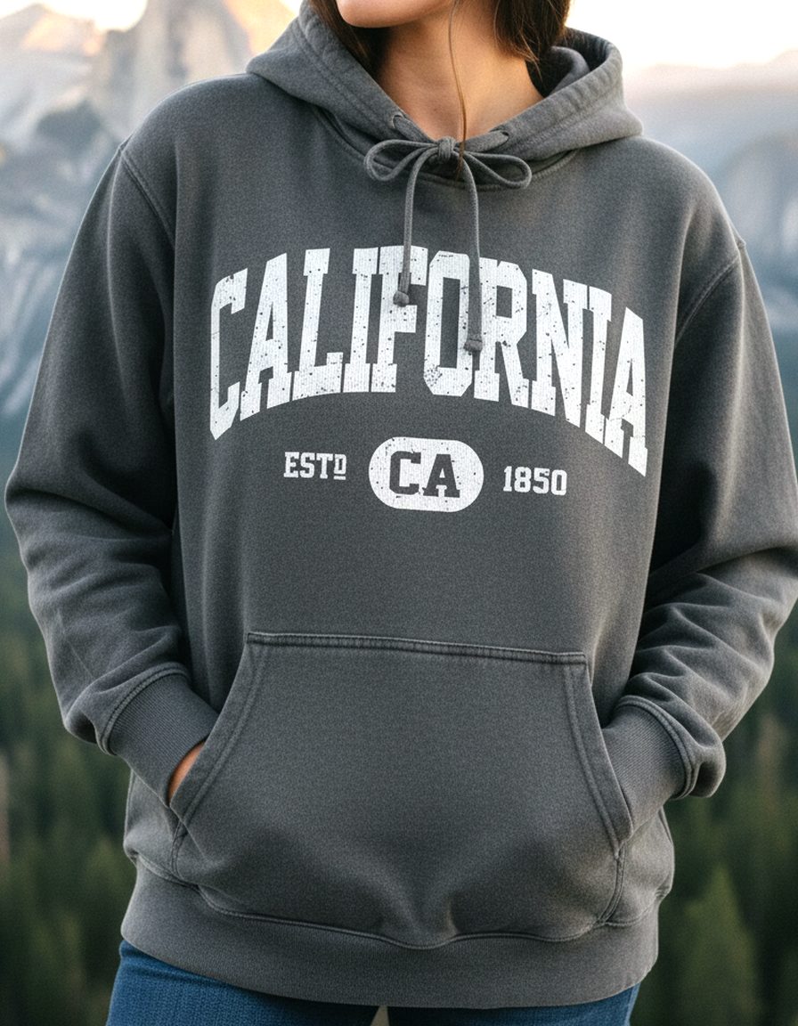 California Hoodie Lifestyle Female
