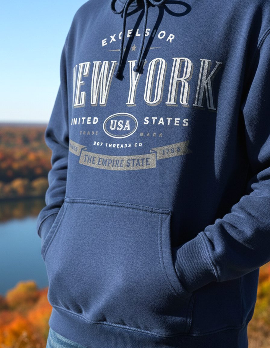 New York Hoodie Lifestyle Male