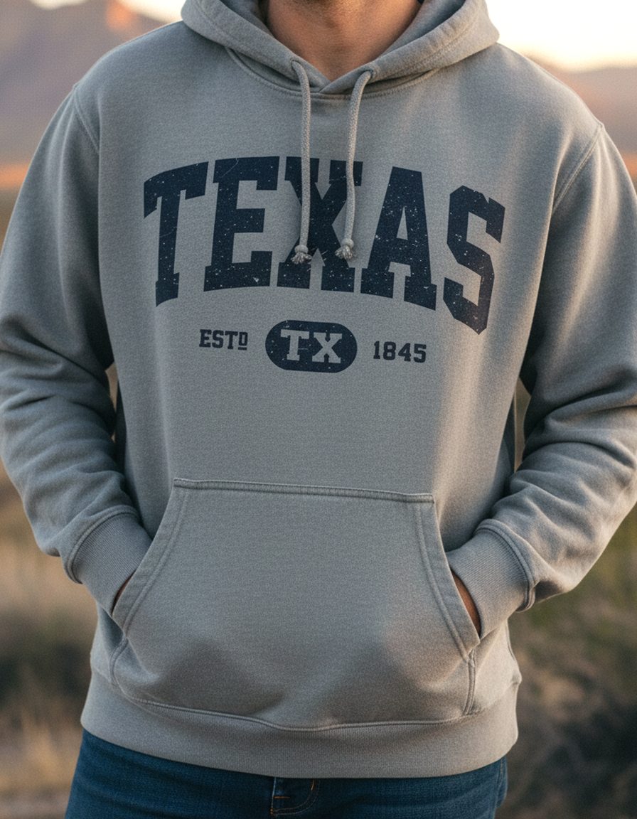 Texas Hoodie Lifestyle Male