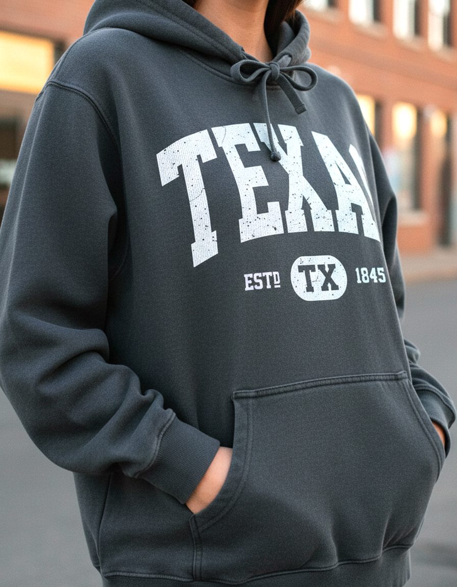 Texas Hoodie Lifestyle Female