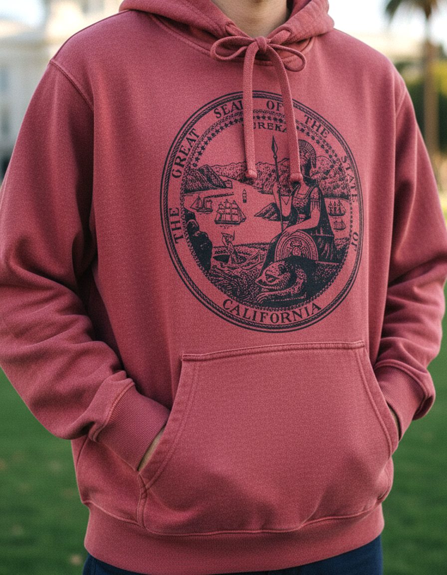 California Hoodie Lifestyle Male