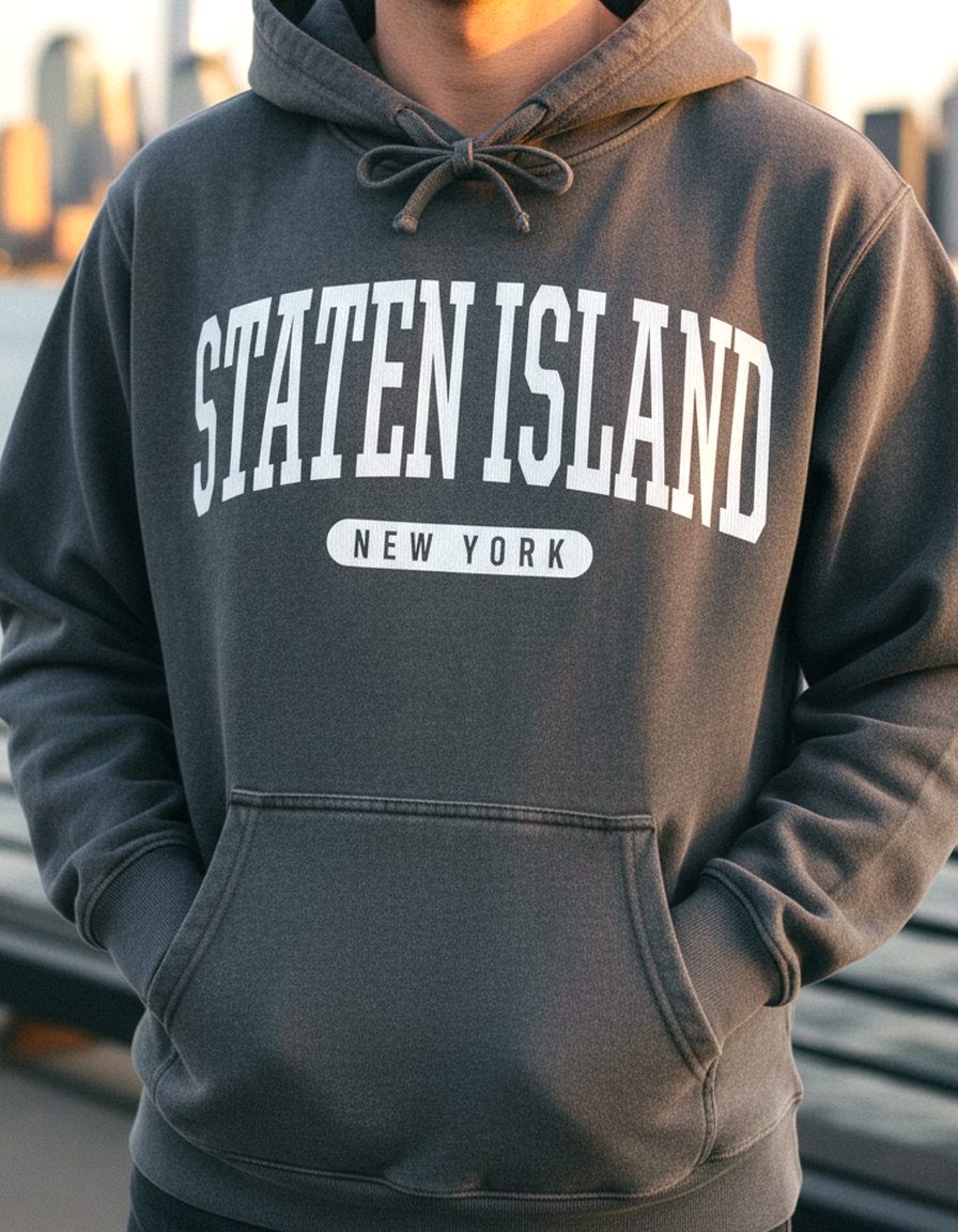 Staten Island Hoodie Lifestyle Male