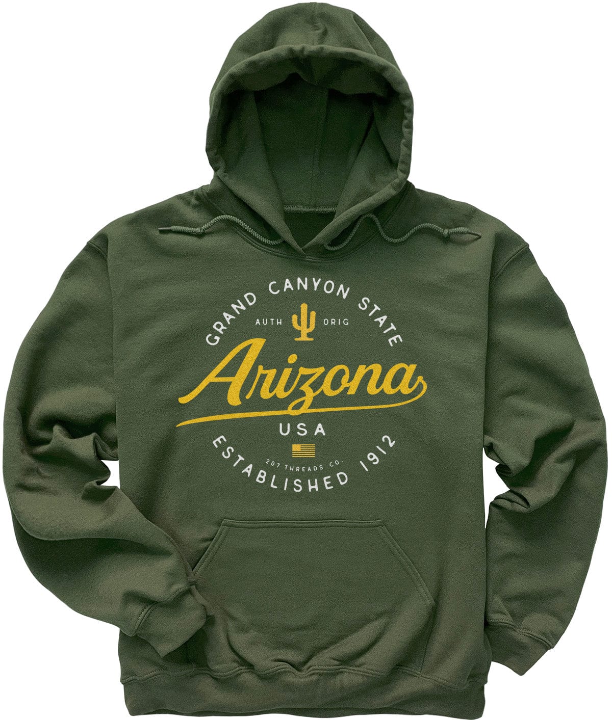 Military Green Olive State of Arizona Sweatshirt