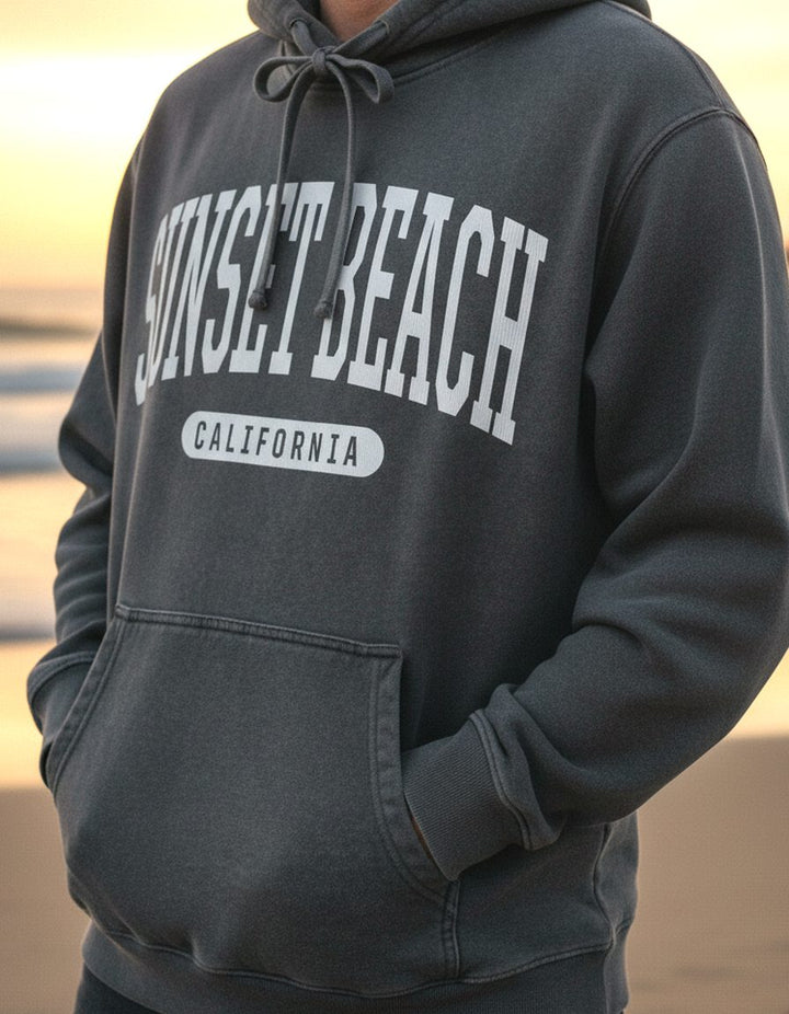 Sunset Beach Hoodie Lifestyle Female