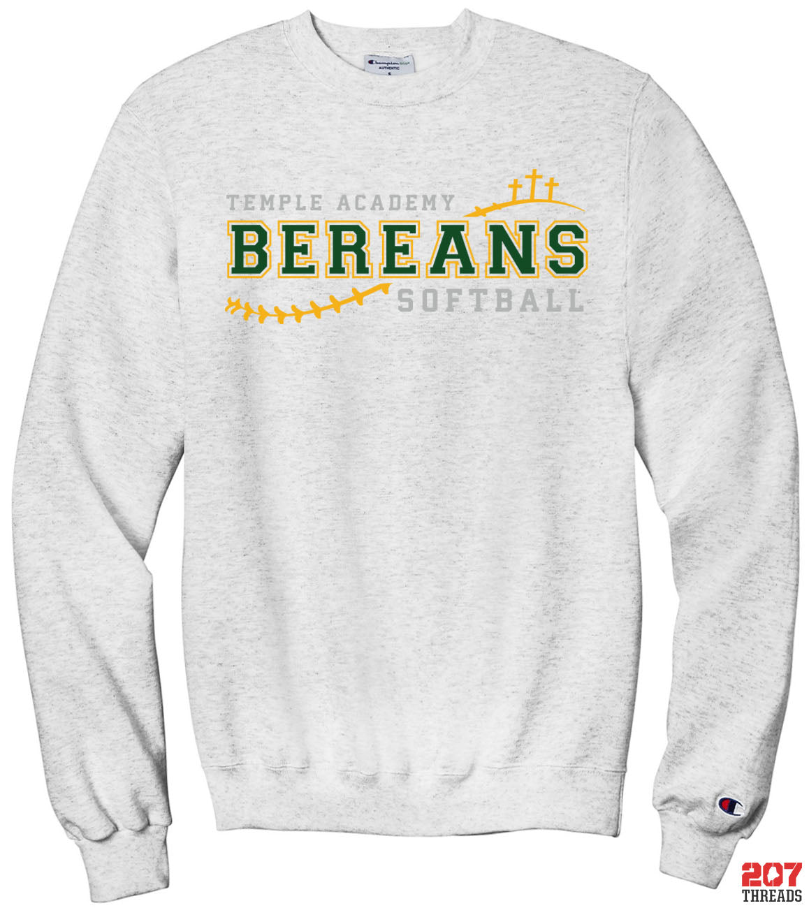 Temple Academy Bereans Softball, Golgotha Hill - Champion Sweatshirts-207 Threads