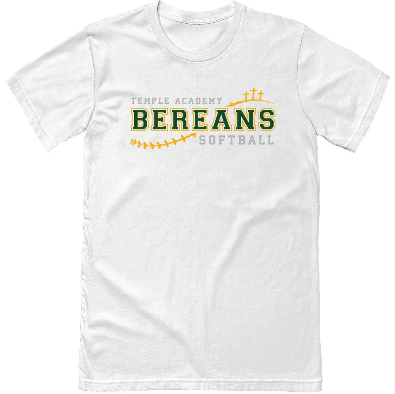Temple Academy - Bereans Softball Golgotha Hill - Unisex T-Shirt-207 Threads