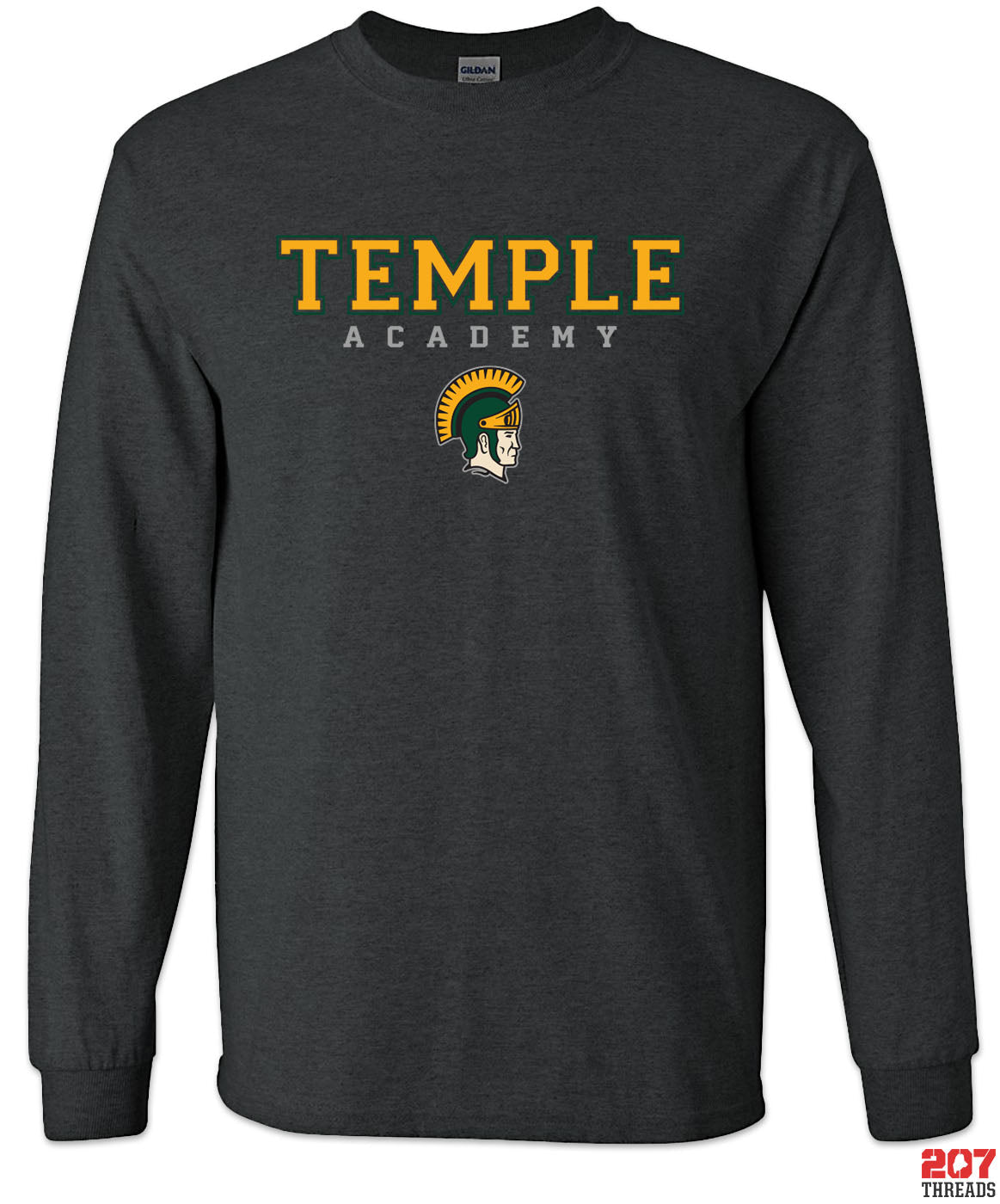 Temple Academy T-Shirt - Yellow Letter-207 Threads