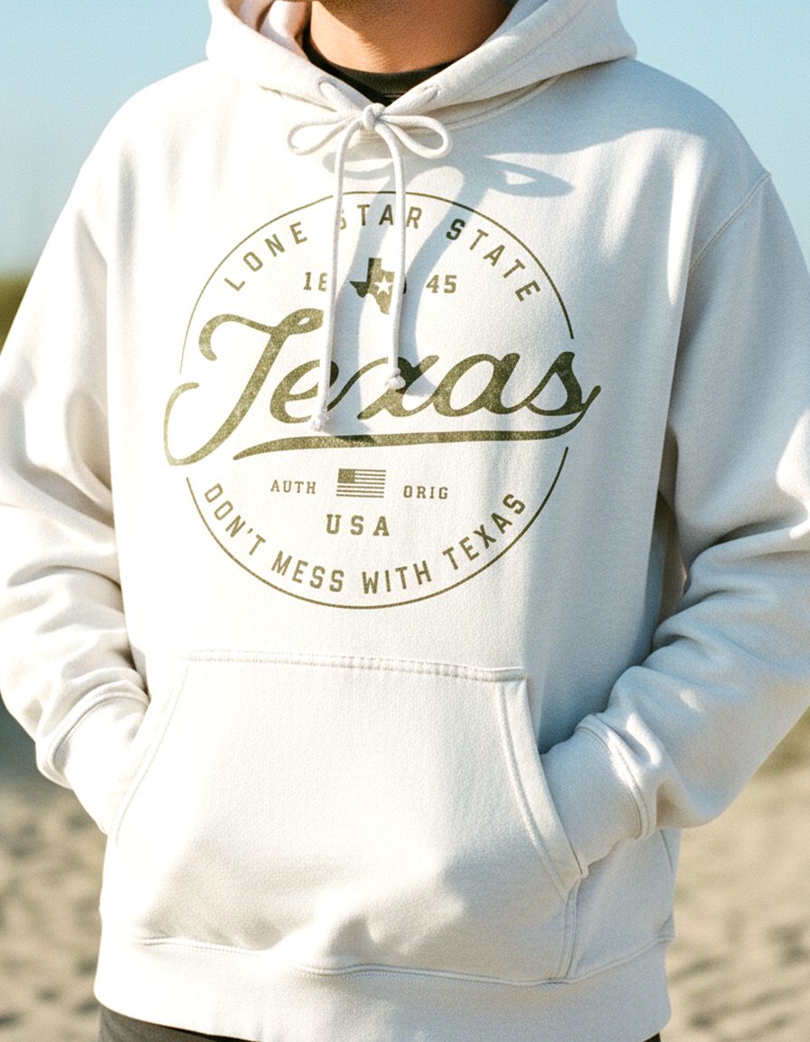 Texas Hoodie Lifestyle Male