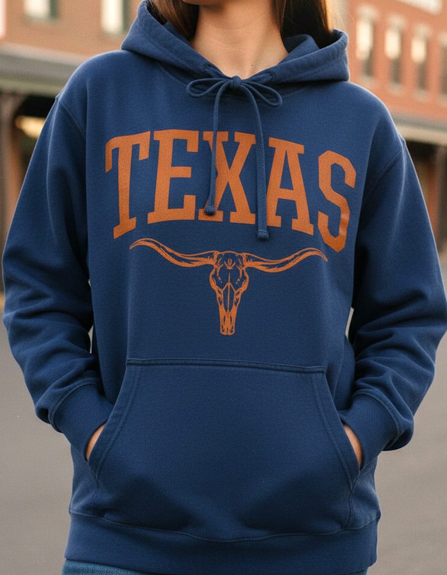 Texas Hoodie Lifestyle Female