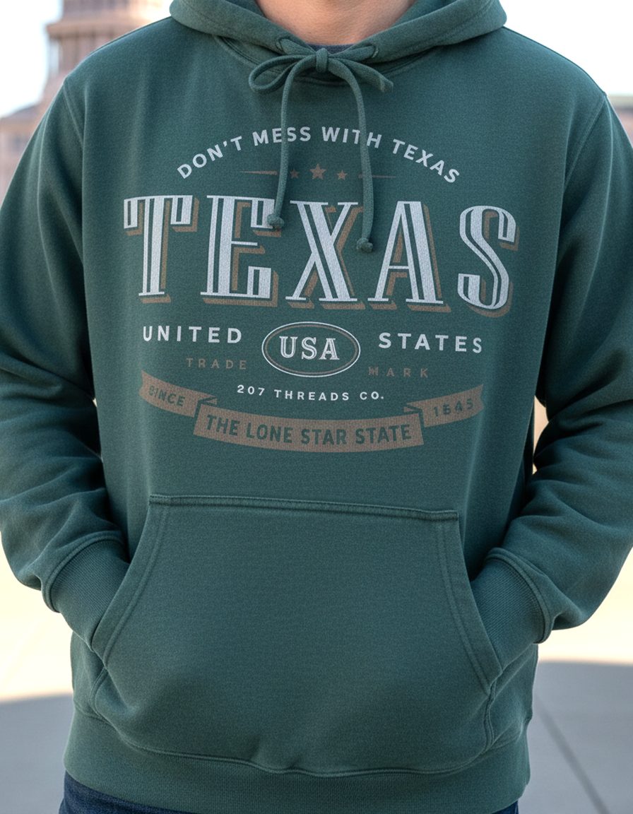 Texas Hoodie Lifestyle Male