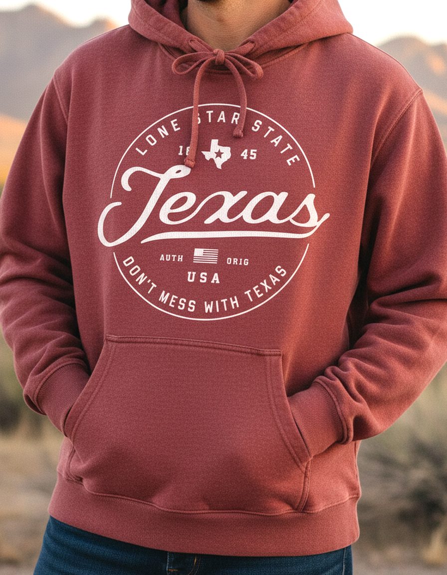 Texas Hoodie Lifestyle Male