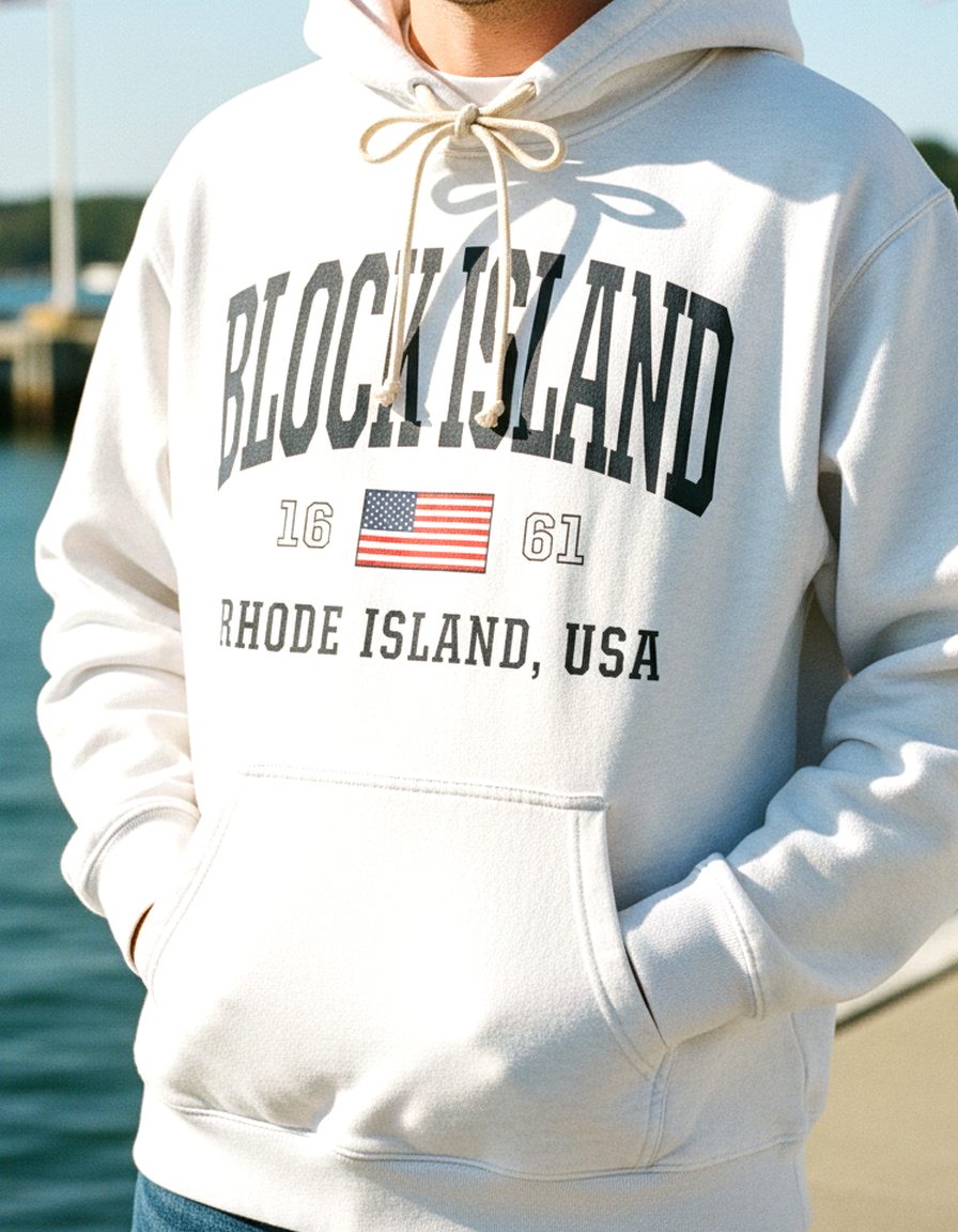 Block Island Hoodie Lifestyle Male