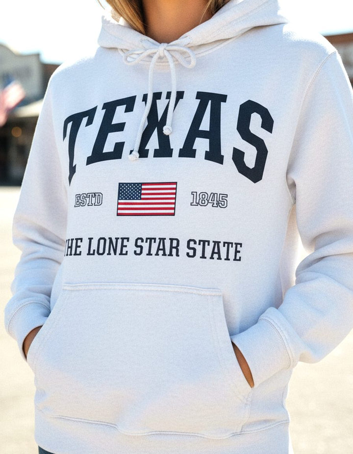 Texas Hoodie Lifestyle Female