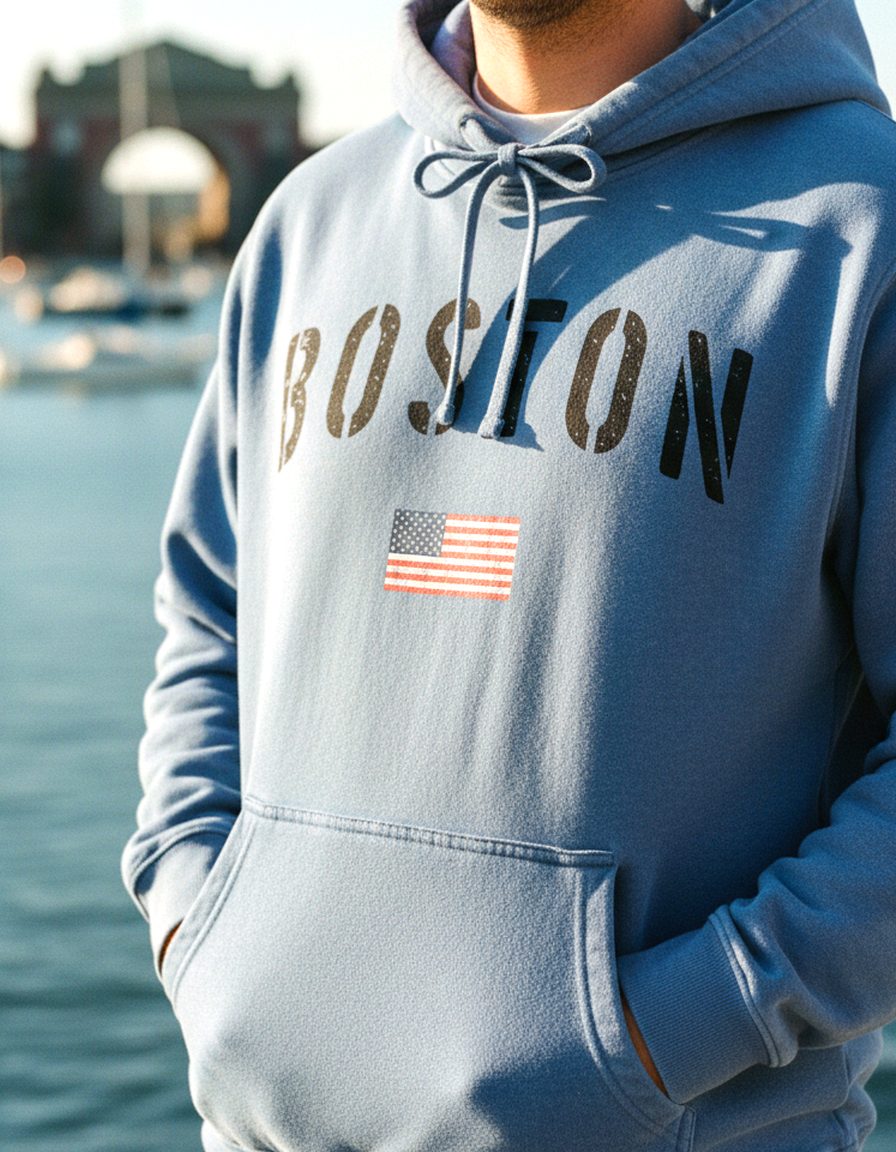 Boston Hoodie Lifestyle Male