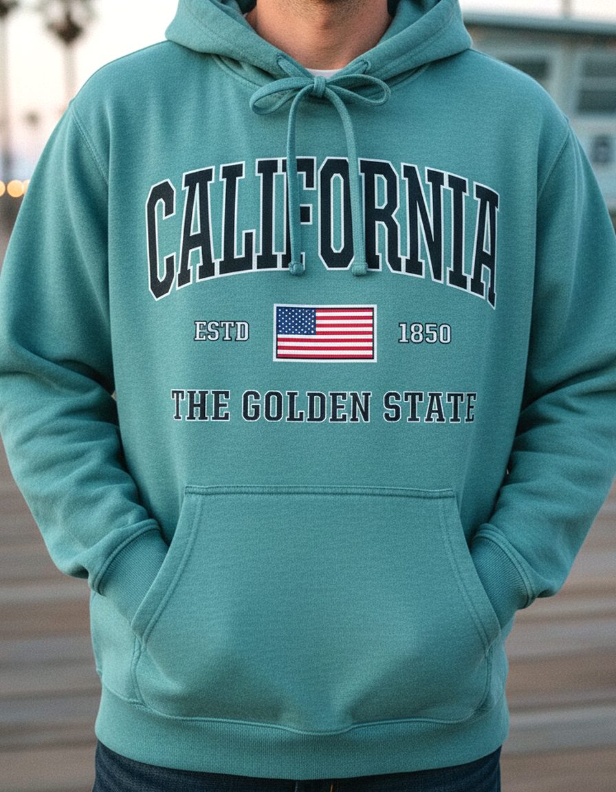 California Hoodie Lifestyle Male