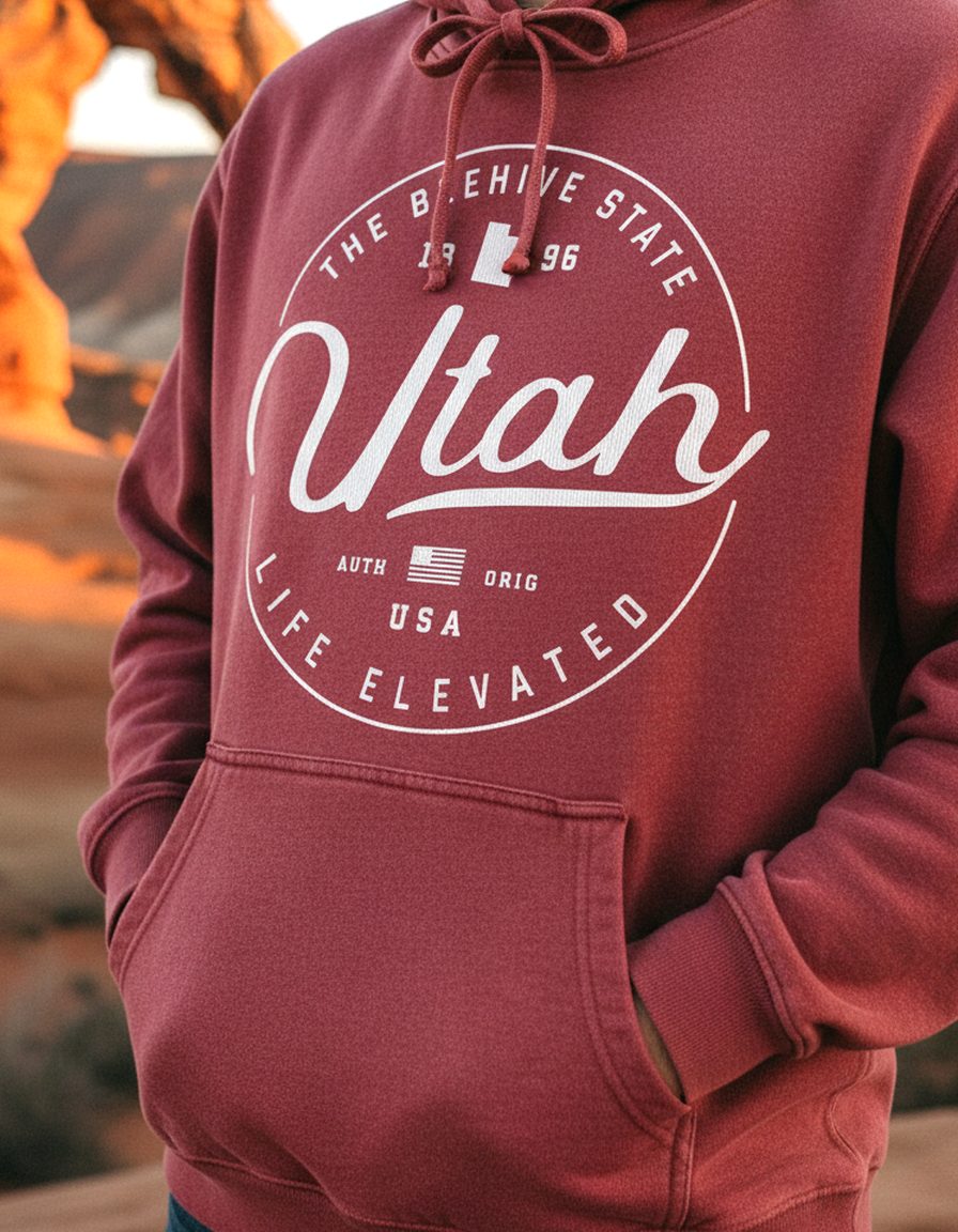 Utah Hoodie Lifestyle Male