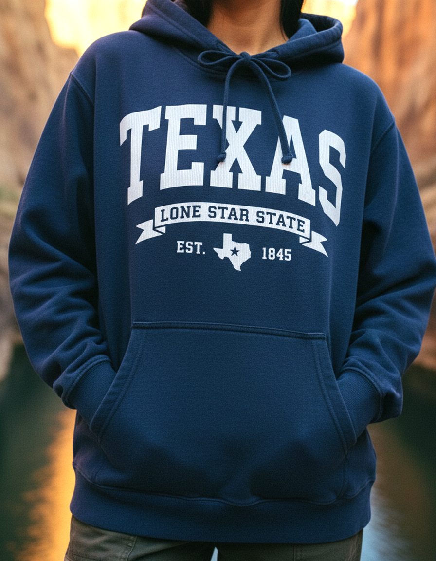 Texas Hoodie Lifestyle Female
