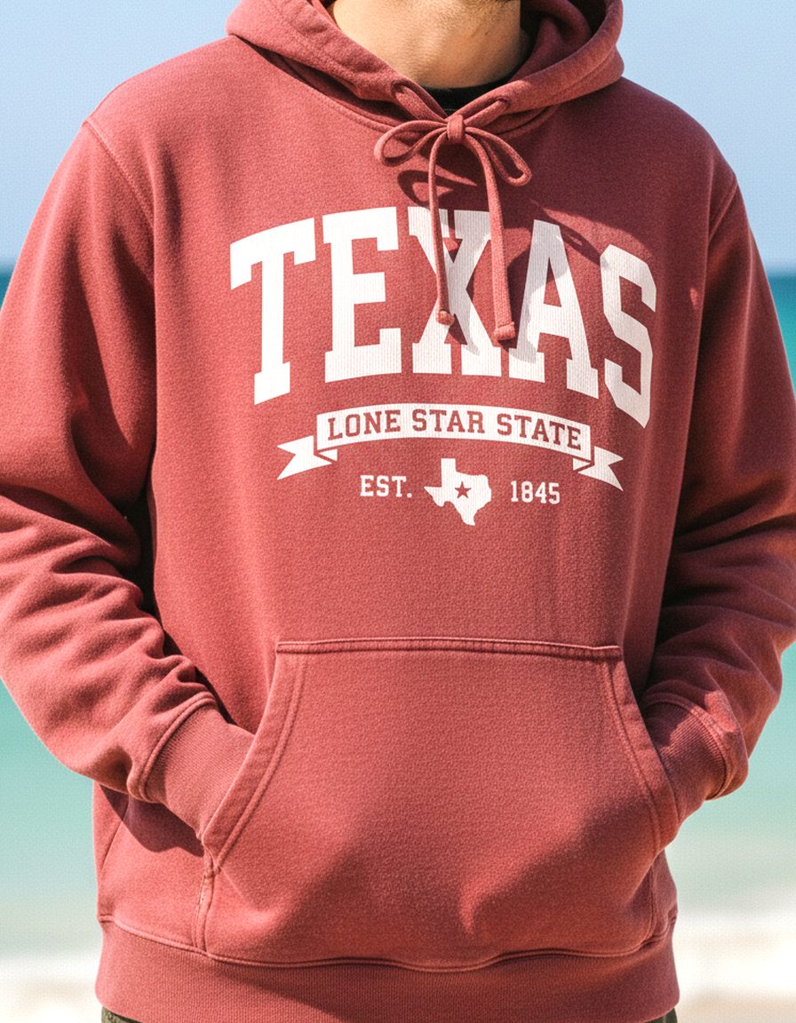 Texas Hoodie Lifestyle Male