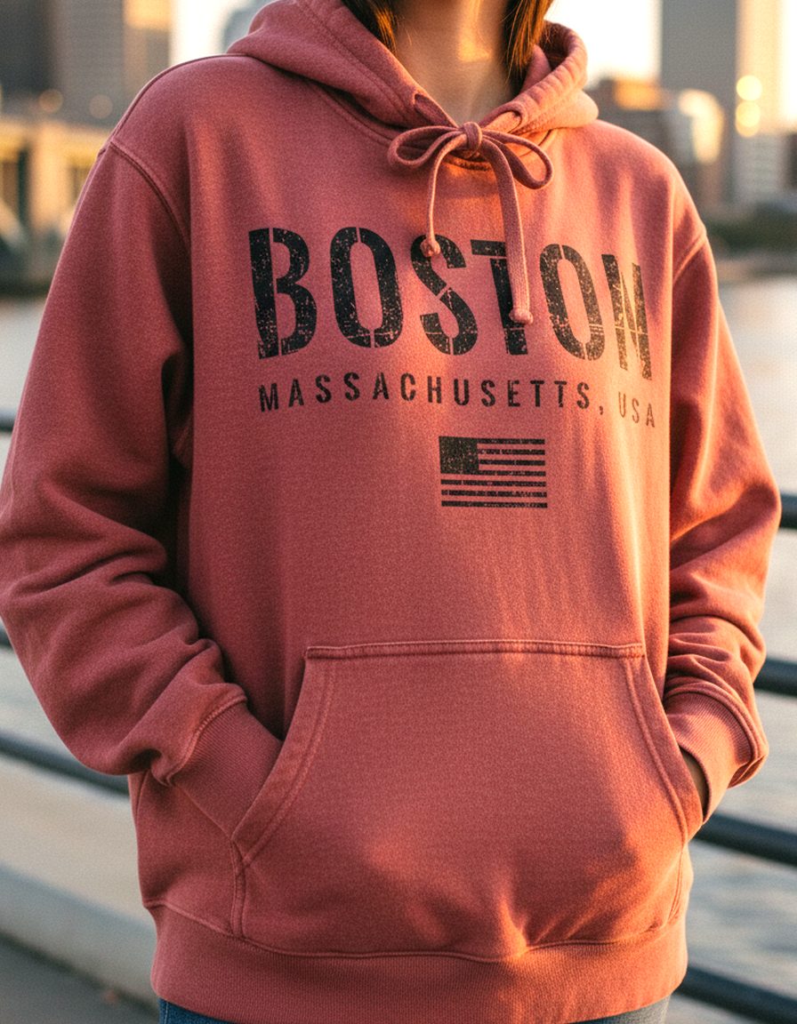 Boston Hoodie Lifestyle Female