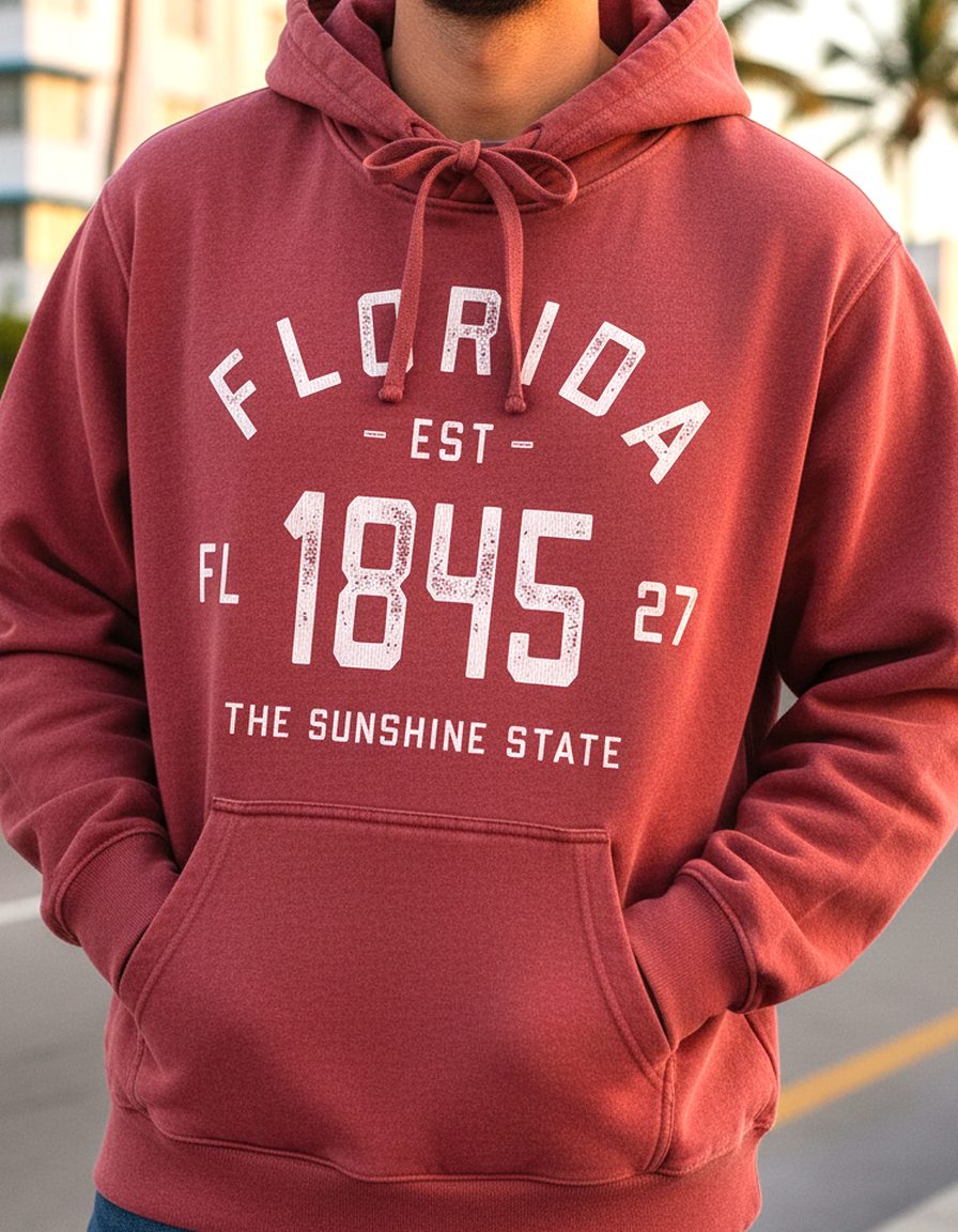 Florida Hoodie Lifestyle Male