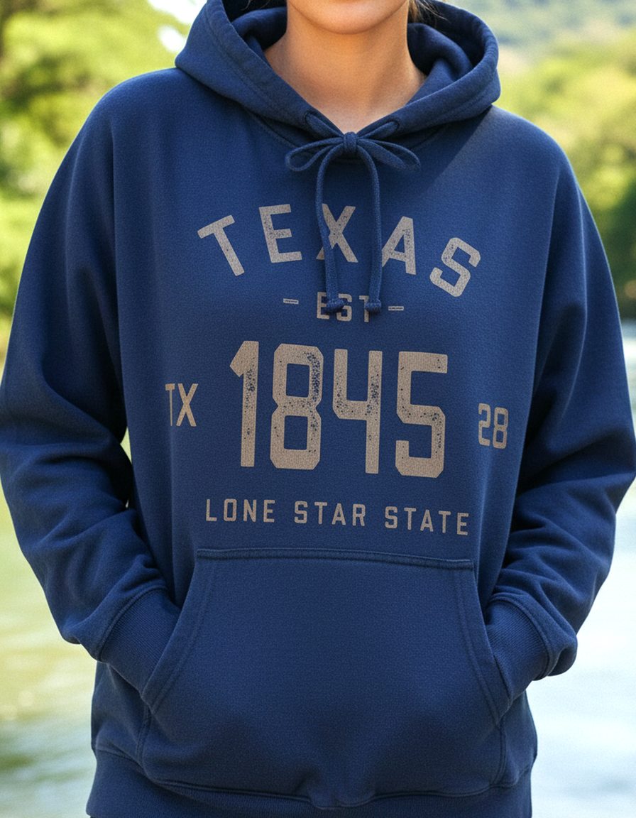Texas Hoodie Lifestyle Female