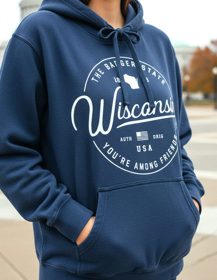 Wisconsin Hoodie Lifestyle Female
