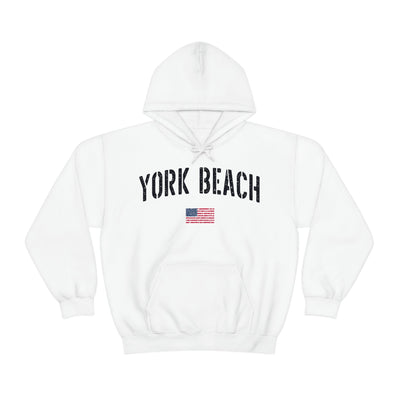 York Beach Hoodie - York ME Maine-207 Threads