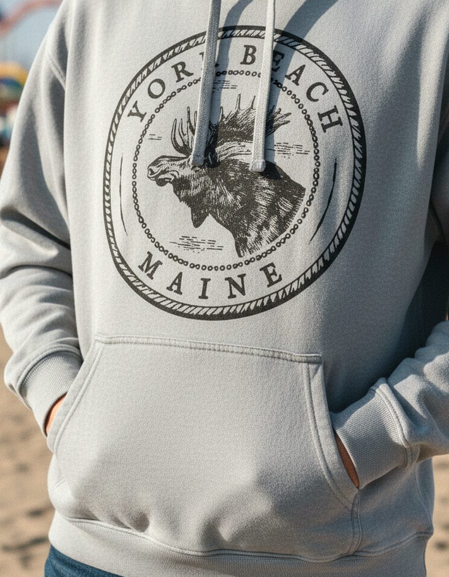 York Beach Hoodie Lifestyle Male